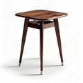 Wooden side table with square top and tapered legs 60 x 60 x 75cm